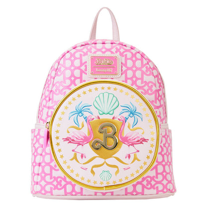Mochila rosa Barbie Loungefly con flamencos y detalles dorados
