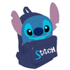 Mochila azul Disney Stitch con bolsillo frontal