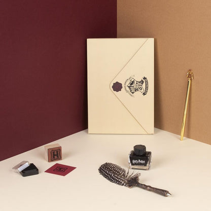 Set de papelería y caligrafía Harry Potter con pluma, sello y sobre - 3