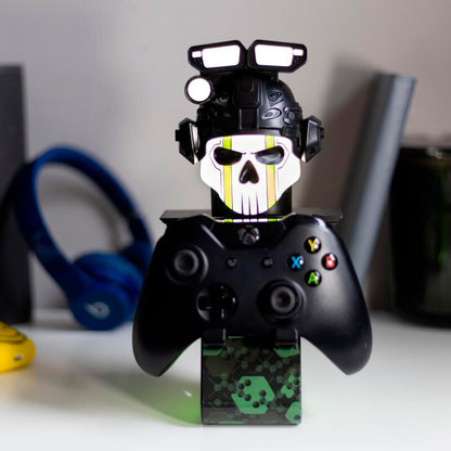 Soporte Cable Guy Call of Duty con figura de calavera en negro y verde - 24