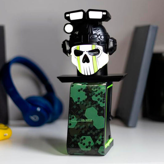 Soporte Cable Guy Call of Duty con figura de calavera en negro y verde - 25