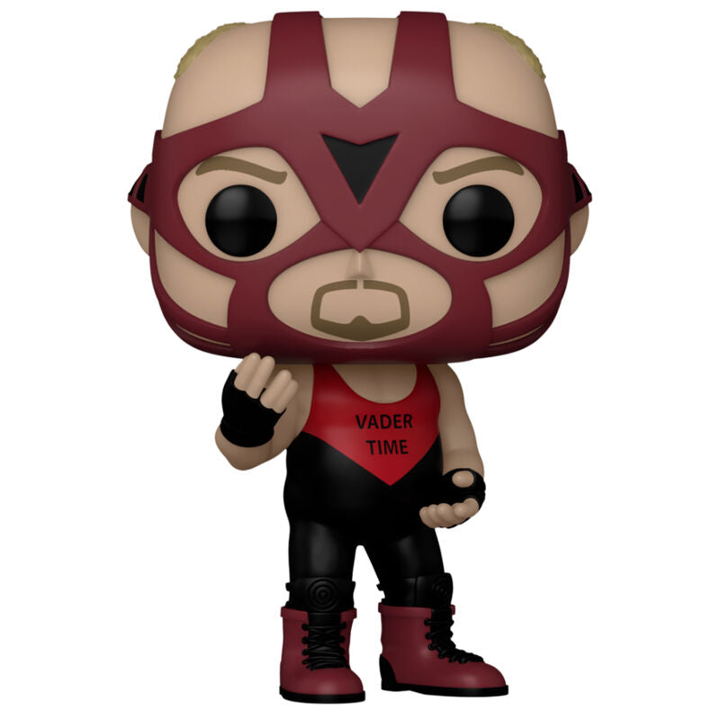 Figura Funko POP WWE Vader con máscara roja y traje rojo y negro