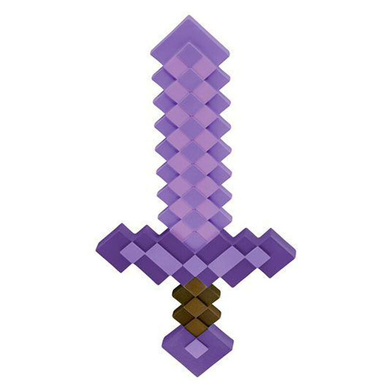 Espada encantada morada de Minecraft para disfraz
