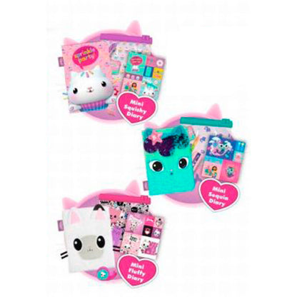 Mini diarios surtidos de Gabby's Dollhouse con diseños de Gabby y Fluffy - 2