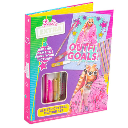 Set Glitter Barbie para decorar imágenes con gemas y brillo