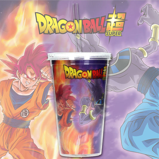 Vaso lenticular 3D de Dragon Ball Super con tapa transparente - 2