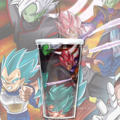 Vaso lenticular 3D de Future Trunks de Dragon Ball Super con tapa y pajita - 2