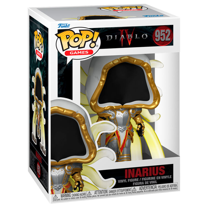 Figura Funko POP de Inarius de Diablo 4 con armadura, alas y espada - 2