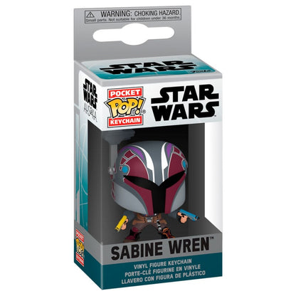 Llavero FUNKO Pocket POP! de Sabine Wren de Star Wars en caja