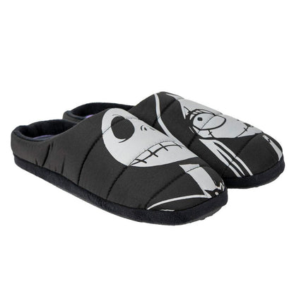 Pantuflas negras de Pesadilla Antes de Navidad con diseño de Jack Skellington - 2