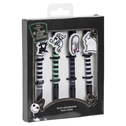 Pack de 4 bolígrafos Disney de Pesadilla Antes de Navidad