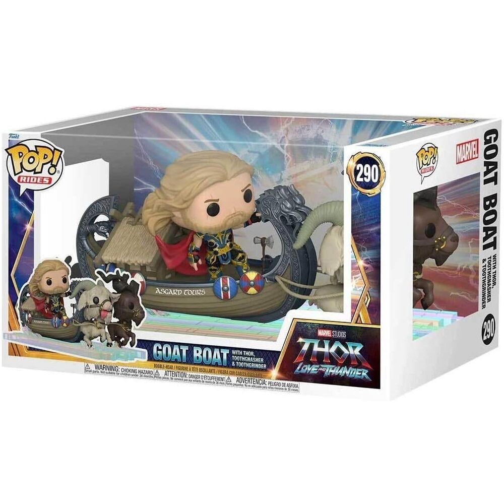 Figura Funko POP! de Thor en el Goat Boat con dos cabras - 2