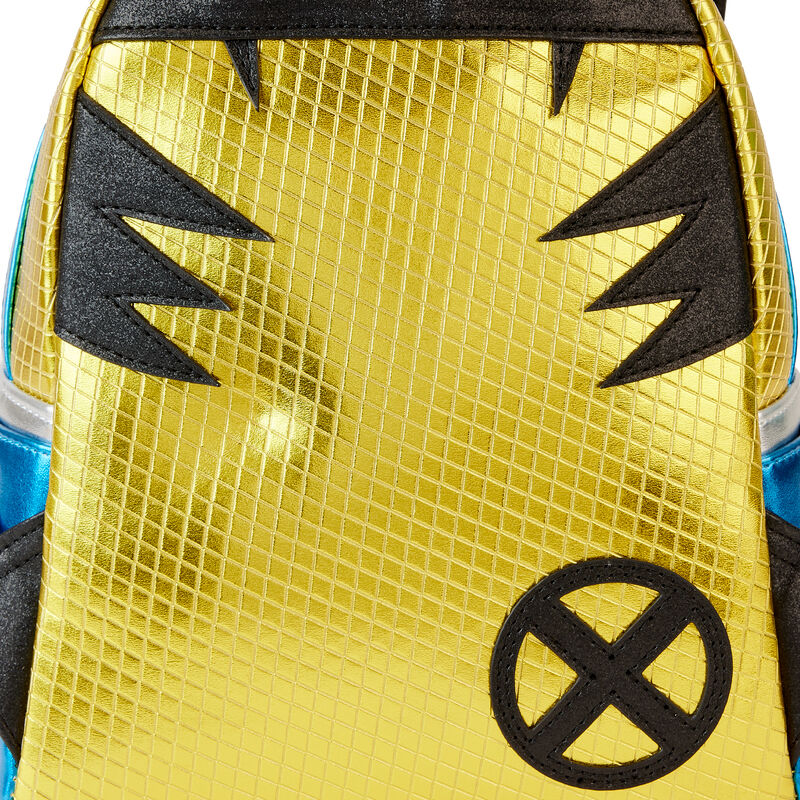 Mini mochila Loungefly de Wolverine X-Men en dorado, rojo y azul - 5