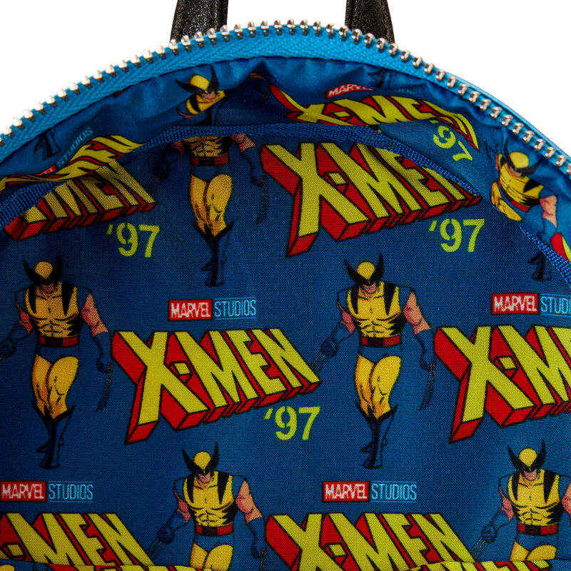 Mini mochila Loungefly de Wolverine X-Men en dorado, rojo y azul - 6