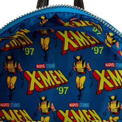Mini mochila Loungefly de Wolverine X-Men en dorado, rojo y azul - 6