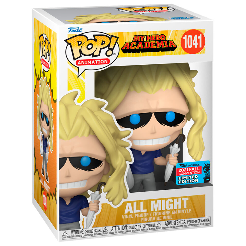 Figura Funko POP! de All Might de My Hero Academia con paraguas