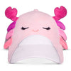 Gorra rosa de Cailey Squishmallows con detalles voluminosos