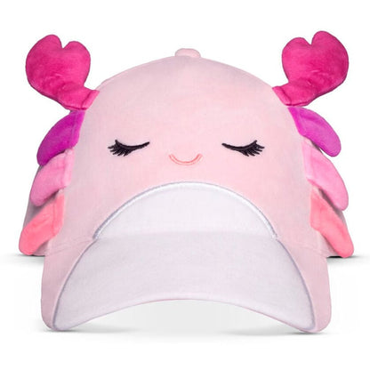 Gorra rosa de Cailey Squishmallows con detalles voluminosos