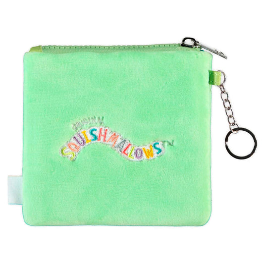 Cartera de peluche Squishmallows Mixed verde menta con bordado - 2
