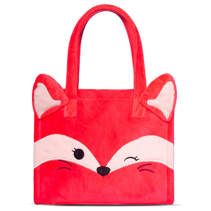 Bolso tote rojo de peluche Fifi Squishmallows con cara de zorro