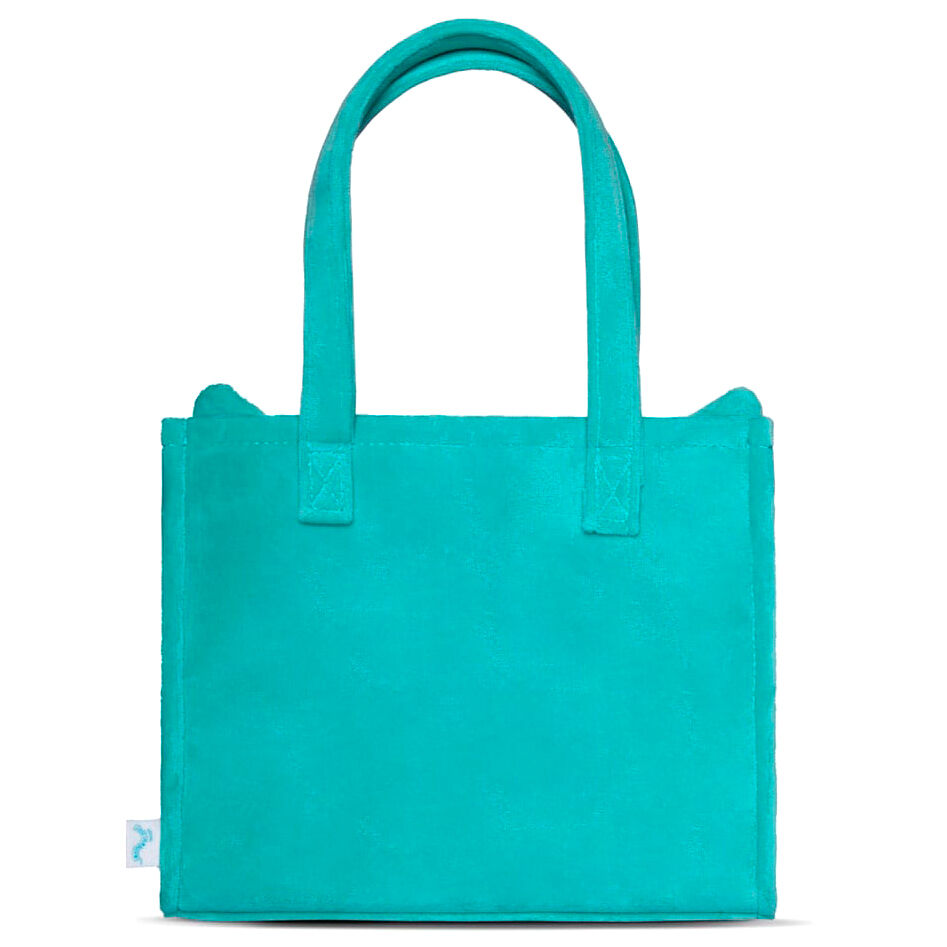 Bolso tote turquesa de peluche con diseño bordado de Winston de Squishmallows - 2