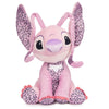 Peluche rosa de Angel de Stitch Disney con estampado