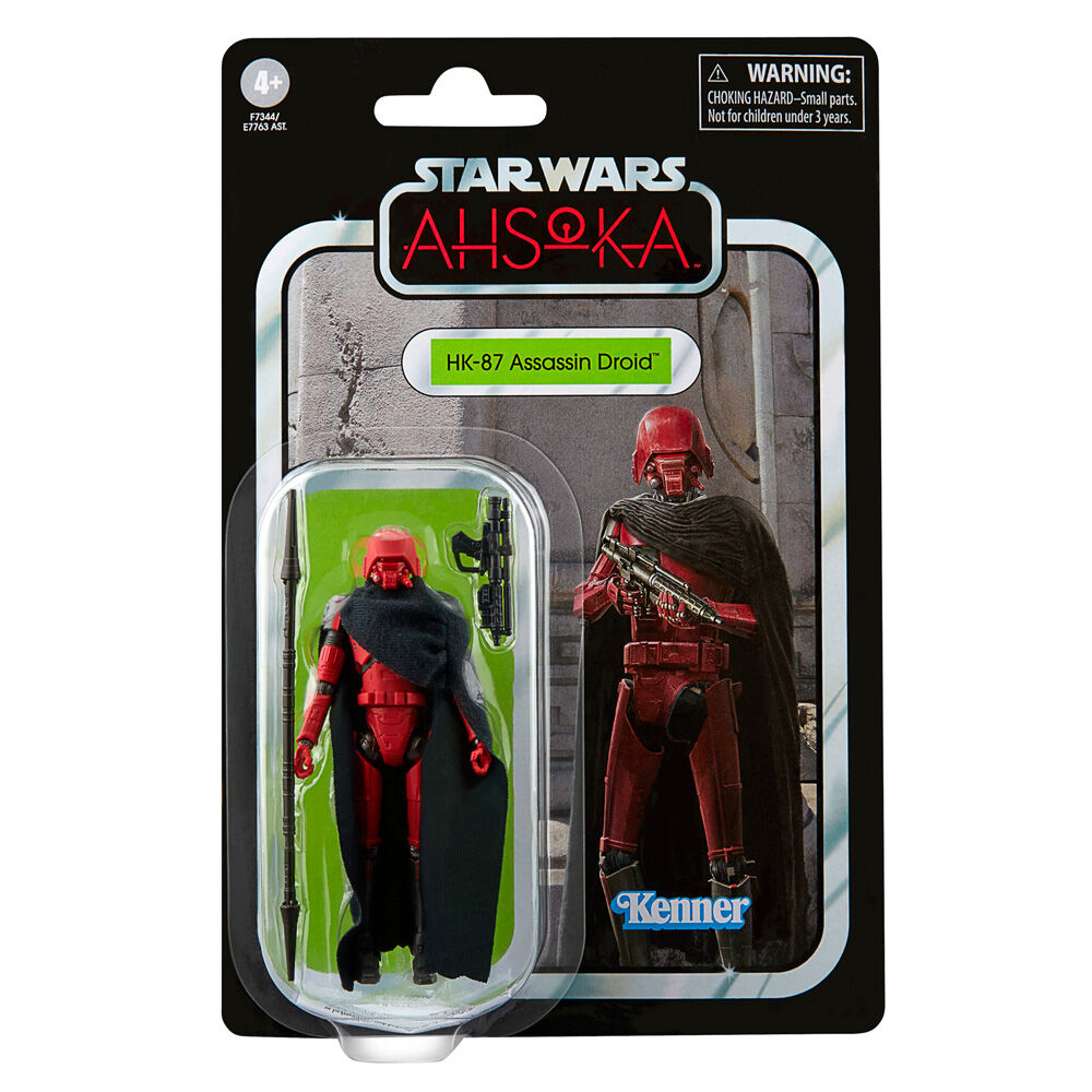 Figura articulada HK-87 Assassin Droid de Star Wars Ahsoka con capa negra y rifle - 2