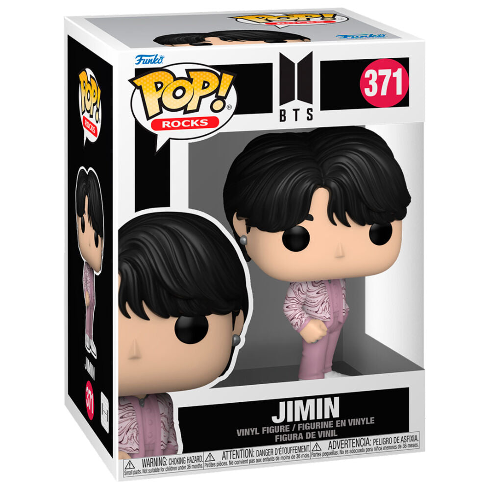 Figura Funko POP! de Jimin de BTS con conjunto rosa y blanco - 2