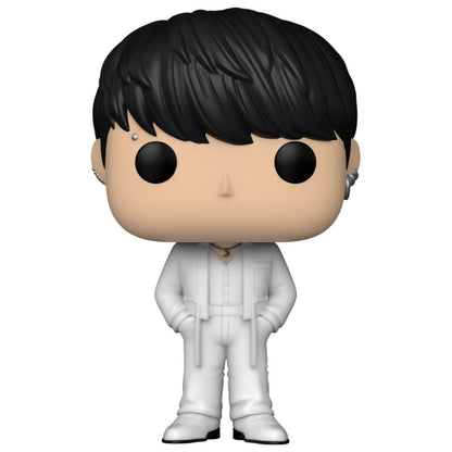 Figura Funko POP! de Jung Kook de BTS con conjunto blanco