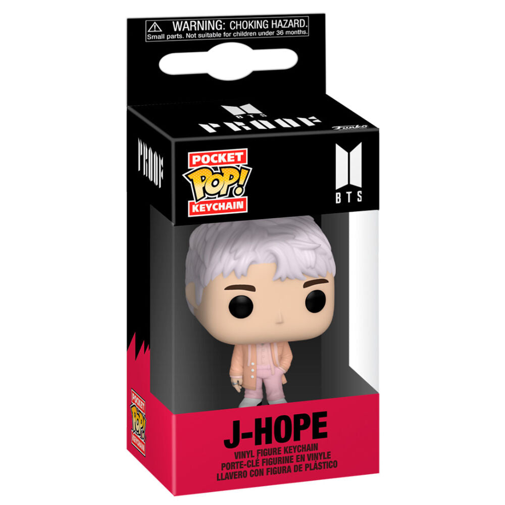 Llavero FUNKO Pocket Pop! de J-Hope de BTS en caja