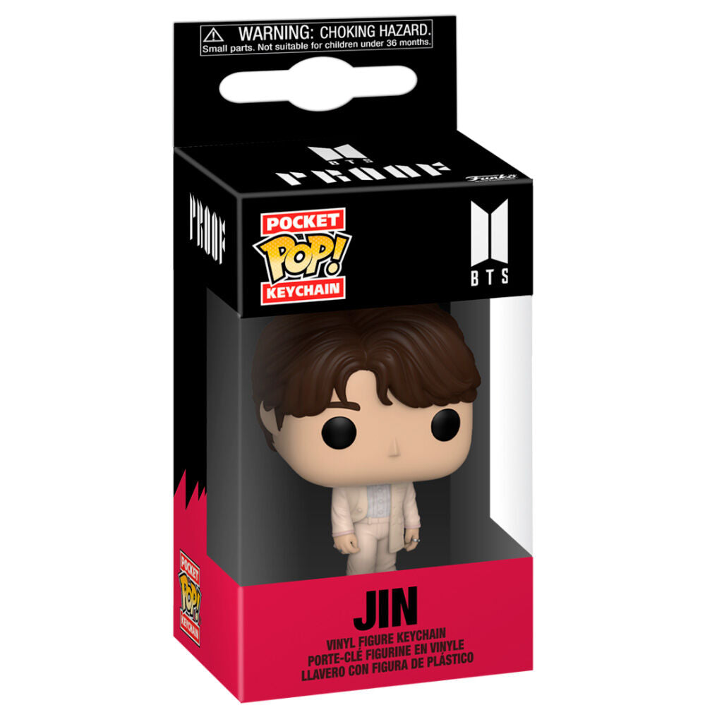 Llavero Pocket POP! de Jin de BTS en caja FUNKO