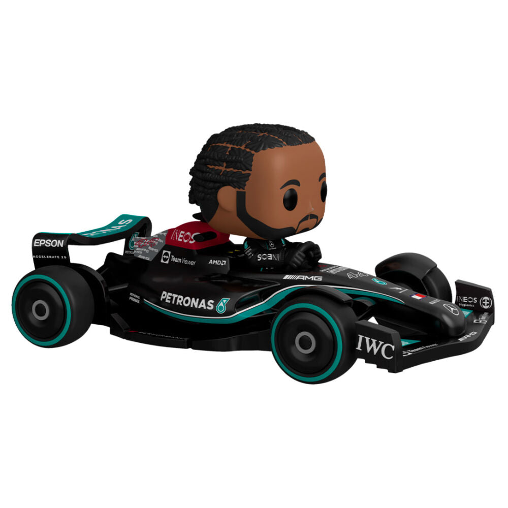 Figura Funko POP Rides de Lewis Hamilton en monoplaza de Fórmula 1 - 2