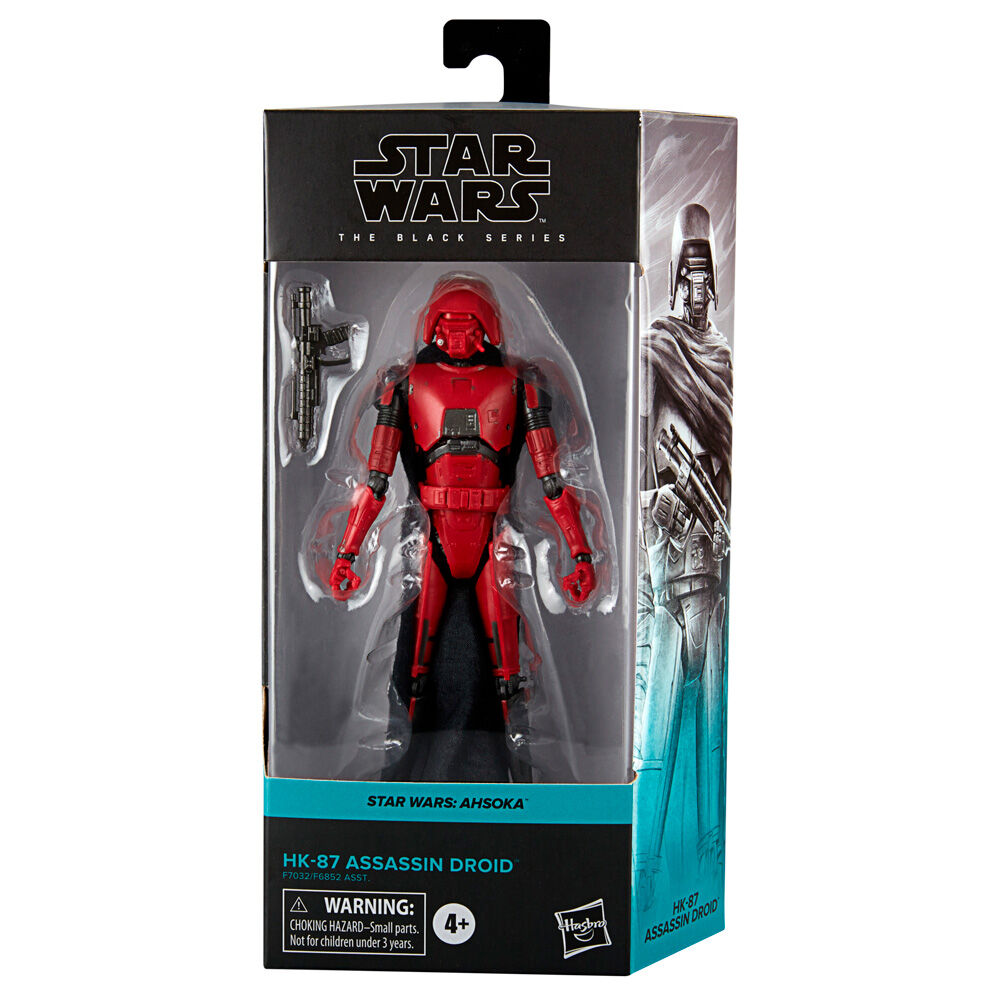 Figura articulada HK-87 Assassin Droid de Star Wars Ahsoka, en rojo y negro - 3