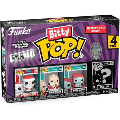 Pack de 4 Funko Bitty Pop! de Pesadilla Antes de Navidad
