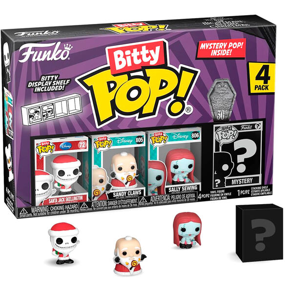 Pack de 4 Funko Bitty Pop! de Pesadilla Antes de Navidad - 3