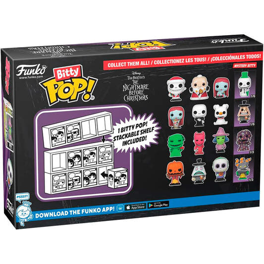 Blíster de 4 Bitty POP! de Pesadilla Antes de Navidad con Oogie Boogie, Lock, Shock y figura misteriosa - 3