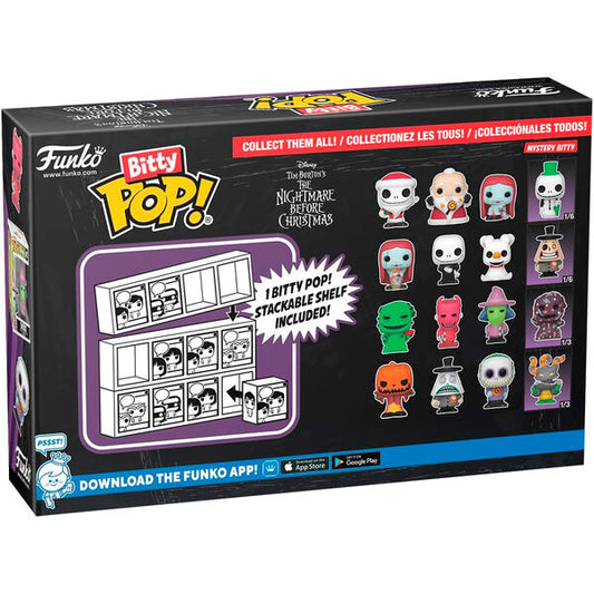 Blíster de 4 Bitty POP! de Pesadilla Antes de Navidad con Oogie Boogie, Lock, Shock y figura misteriosa - 3
