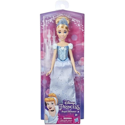 Muñeca Cenicienta Disney Brillo Real con vestido azul y tiara