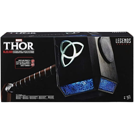 Réplica del martillo Mjolnir de Thor Hasbro con base y luz LED - 7