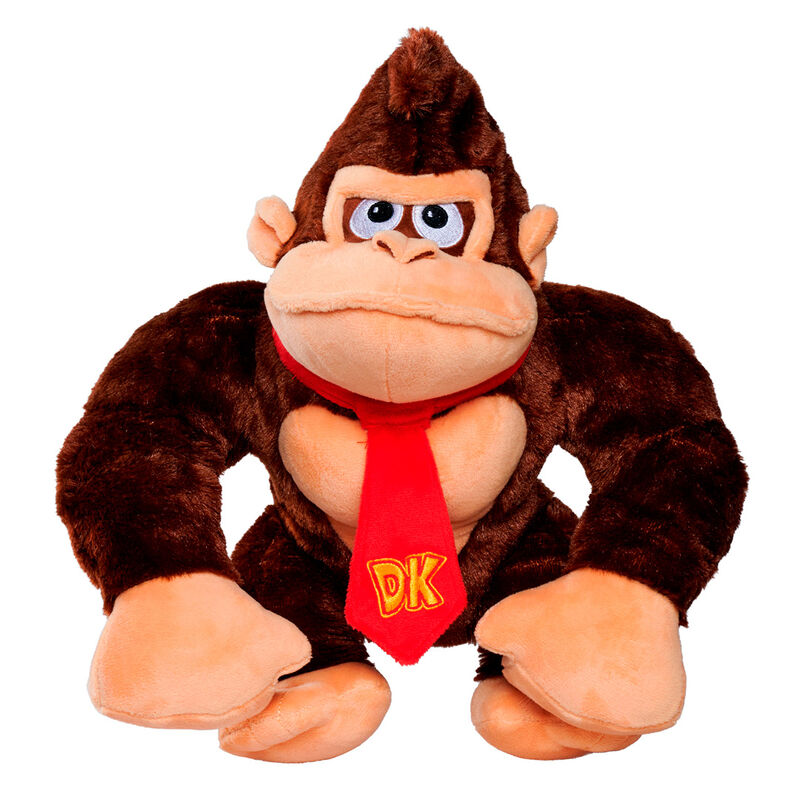 Peluche Donkey Kong de Super Mario Bros con corbata roja