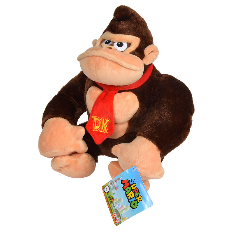 Peluche Donkey Kong de Super Mario Bros con corbata roja - 2