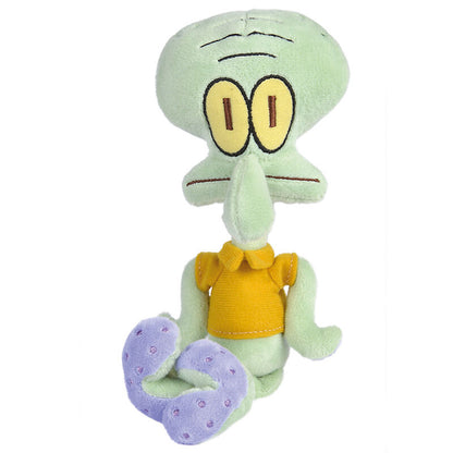 Peluche de Calamardo de Bob Esponja con camisa amarilla