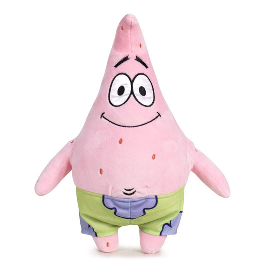 Peluche de Patrick de Bob Esponja rosa con pantalones verdes y morados