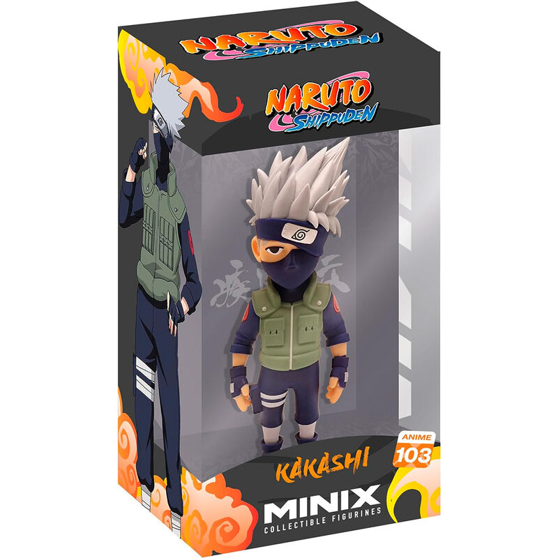 Figura MINIX de Kakashi de Naruto Shippuden con banda de Konoha y chaleco verde - 2