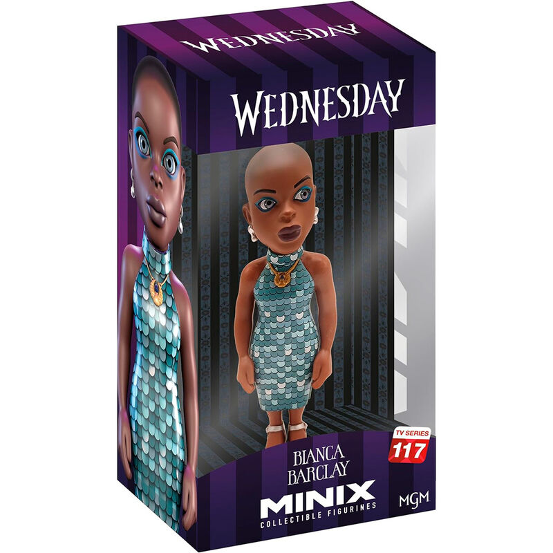 Figura MINIX de Bianca Addams de Wednesday con vestido turquesa - 2