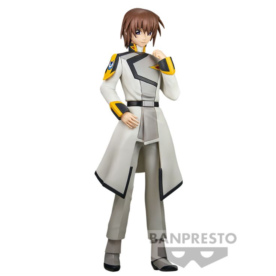 Figura de Kira Yamato de Gundam SEED Freedom con uniforme blanco