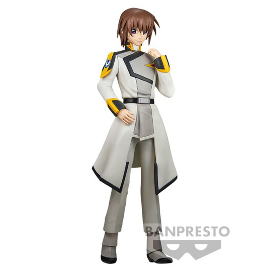 Figura de Kira Yamato de Gundam SEED Freedom con uniforme blanco
