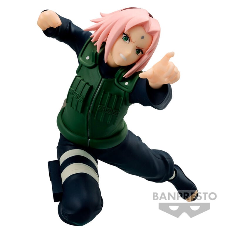Figura de Haruno Sakura Vibration Stars de Naruto Shippuden en pose de acción