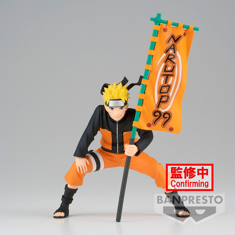 Figura de Uzumaki Naruto Narutop99 con estandarte naranja - 2