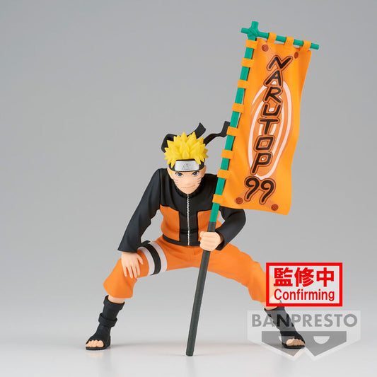 Figura de Uzumaki Naruto Narutop99 con estandarte naranja - 2
